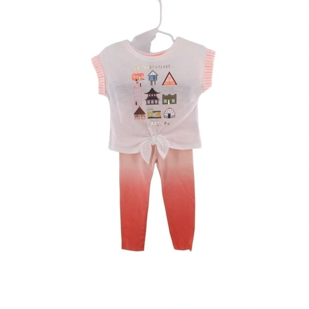 Cat & Jack Cap Sleeve Top &‎ Old Navy Leggings